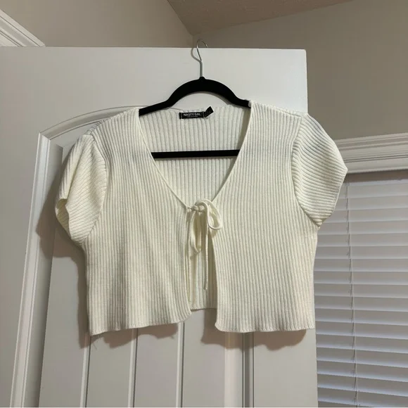 Nasty Gal Short Sleeve Cardigan - Picture 1 of 3